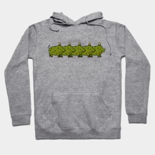 Funny Christmas Tree Pig Five Hoodie